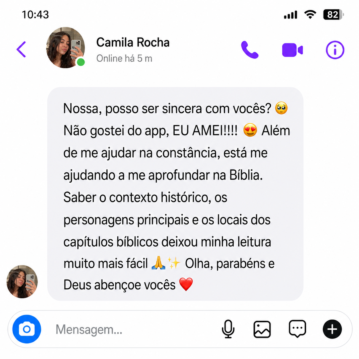 Depoimento de Camila: contexto histórico, personagens e locais deixaram a leitura mais fácil