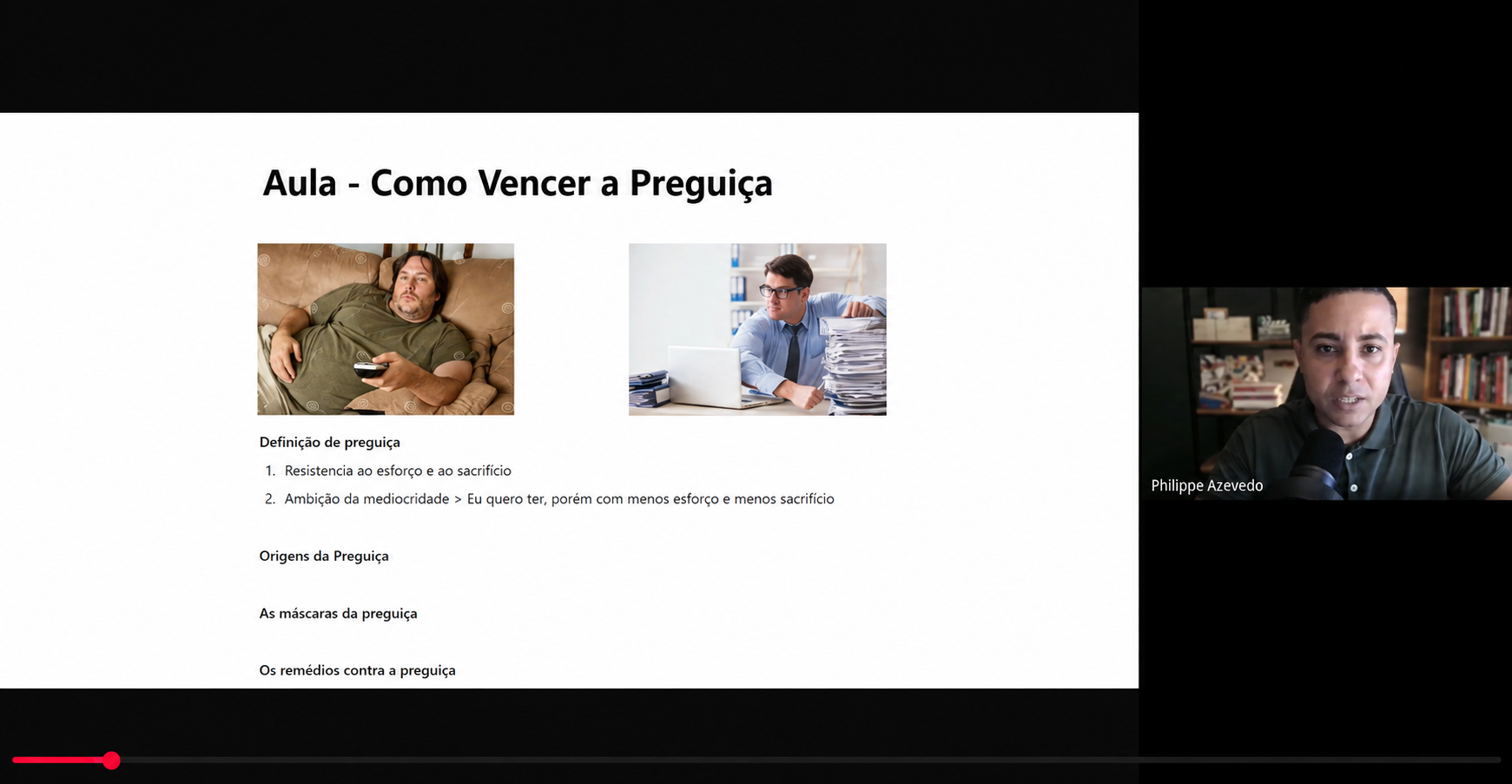 Aula Como Vencer a Preguiça com Philippe Azevedo